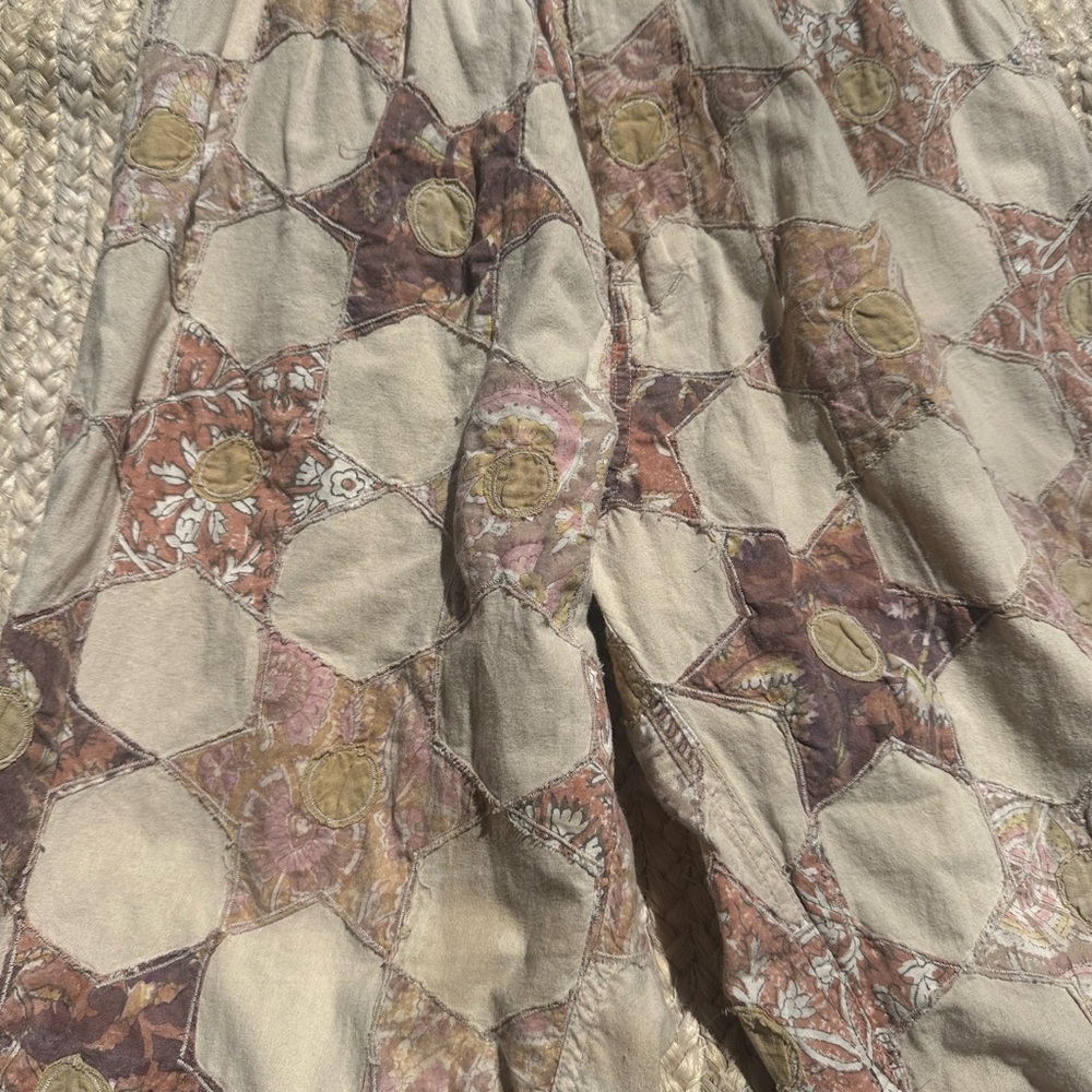 Patchwork Patterned Pants - image 4